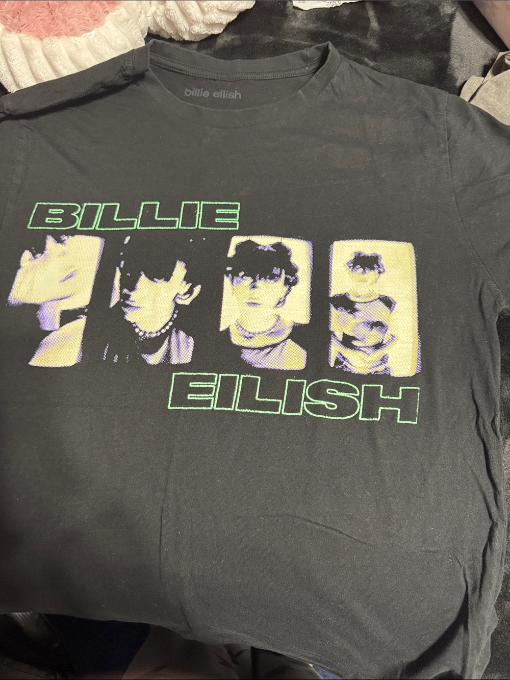 Billie Eilish Black Graphic Short-Sleeve Tee